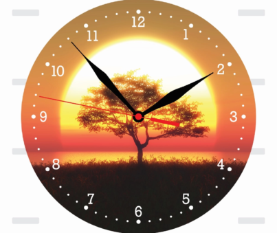 Serenity Sunset Wall Clock