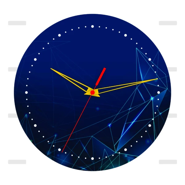 Abstract Night Wall Clock