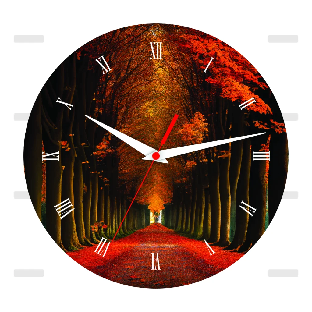 Autumn Path Wall Clock