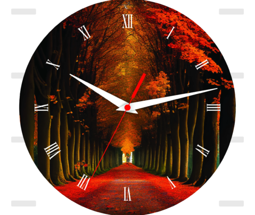 Autumn Path Wall Clock